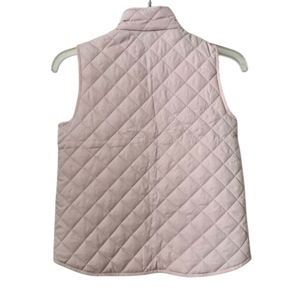 J.Crew Crewcuts Girls Size 8 Quilted Pink Puffer Vest Zip Up Winter Layering - Picture 13 of 16